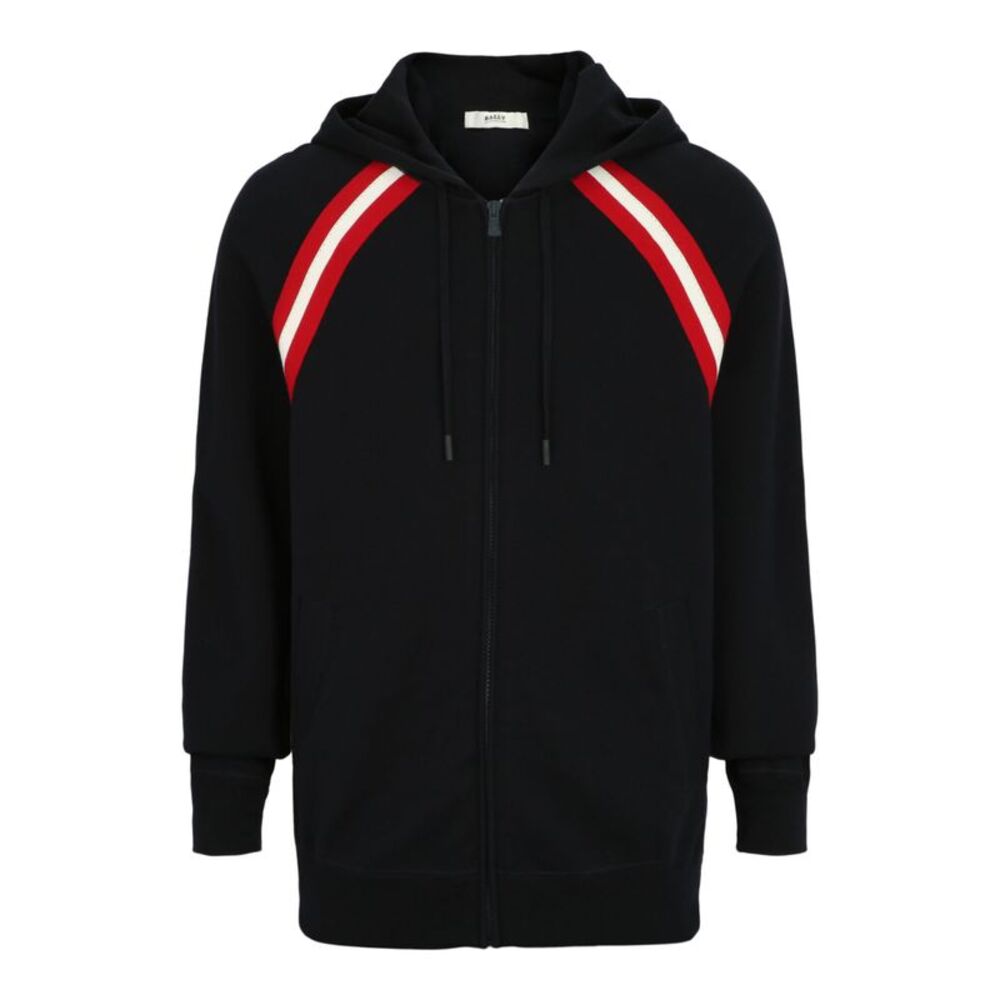 Bally Cotton Knit Lounge Hoodie Multi Mens